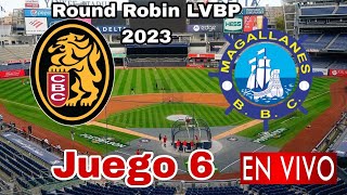 Donde ver Leones del Caracas vs Navegantes del Magallanes en vivo juego 6 Round Robin LVBP 2023 [upl. by Schafer972]