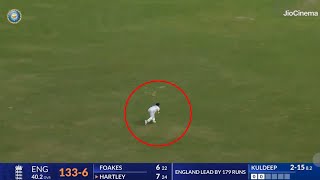 Sarfaraz khan catch today full video  Sarfaraz khan catch  Sarfaraz khan dive catch today [upl. by Carmela]