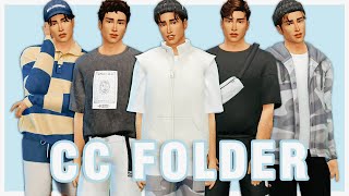 MALE LOOKBOOK CC LINKS  Sims 4 Create A Sim  FULL CC LIST maxis match [upl. by Sellers]