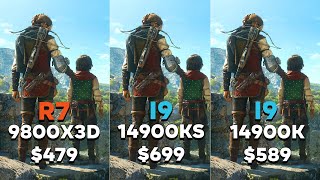 Ryzen 7 9800X3D vs i9 14900KS vs i9 14900K  Test in 13 Games on 1440p amp 4K [upl. by Georg]