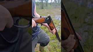 Over and under double barrel shotgun Baikal MP27EM shooting shorts youtubeshorts [upl. by Eugenides893]