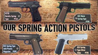 💥OUR SPRING ACTION PISTOLS💥 [upl. by Glovsky]