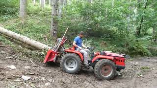 carraro tigrone con verricello krpan 35 log splitter Forstanhänger [upl. by Nysilla644]