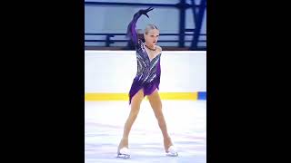 Elena Kostyleva💜⛸️❄️✨️ figureskating iceskating russia alexandratrusova elenakostyleva [upl. by Carbrey486]