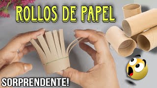 Crea esta Belleza con Un Simple ROLLO DE PAPEL y Sorprende👌 Artesanato com rolo de papelão [upl. by Kathy251]