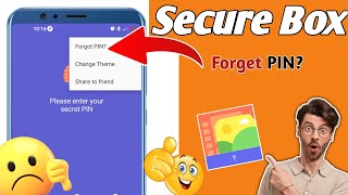 How To Recover Secure Box Forgot PIN  How To Recover Secure Box Password  Forget PIN Secure Box [upl. by Ailecra]