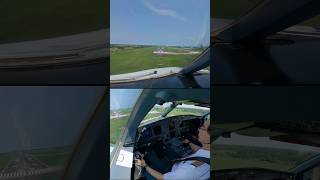 Pilot A330 Landing Cockpit View [upl. by Yelwah]