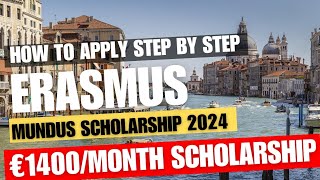 How to apply for erasmus mundus scholarship 2024  Erasmus mundus scholarship 2024 erasmusmundus [upl. by Mattland917]