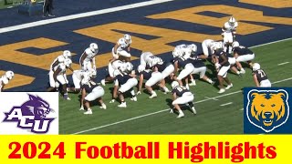 Abilene Christian vs Northern Colorado Football Game Highlights 9 14 2024 [upl. by Jerrylee]