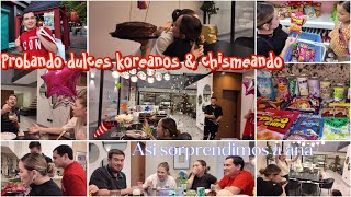 VLOG DEGUSTANDO DULCES KOREANOS amp SORPRESA A ANA 🩷💫 [upl. by Veno]