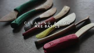 Carving a Swedish butter knife Part 14 Axe basics  cleaving [upl. by Low268]