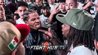 Gervonta Davis ALMOST BRAWLLED With Keyshawn Davis At Mike Vs Jake Fight [upl. by Meelas]