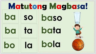 MATUTONG BUMASA NG MGA SALITANG MAY DALAWANG PANTIG [upl. by Wyndham637]