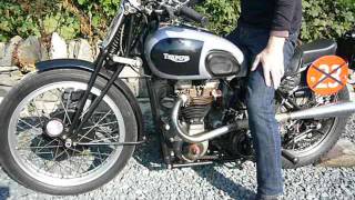 1939 Triumph T100 pre war racing special [upl. by Navanod]