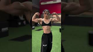 Fbb Abs  USA female bodybuilder bodybuilding [upl. by Hgierb]