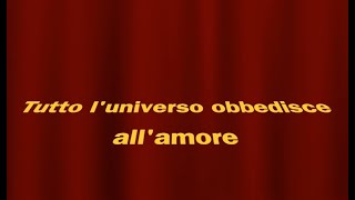 tutto luniverso obbedisce allamore  di Franco Battiato lyrics [upl. by Adnuhsar]