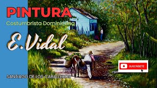 EVIDAL ART Pinturas inspiradas en la cultura dominicana [upl. by Ehsom820]