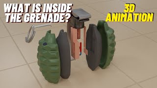 How Grenade Works Time Delay Fragmentation Grenade  Impact Grenade  3d Animation [upl. by Debbra]