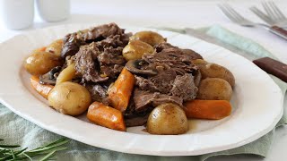 Beef pot roast easy and delicious crockpot meal easy dinner [upl. by Naol]