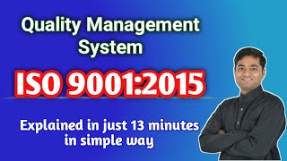 ISO 90012015  Quality Management System [upl. by Nosraep]