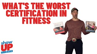 The WORST certification in fitness  NASM ACE ACSM ISSA NSCA  Show Up Fitness Teacher of trainers [upl. by Ettenim]