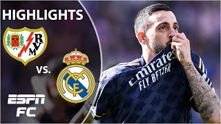 Rayo Vallecano vs Real Madrid  LALIGA Highlights  ESPN FC [upl. by Maison60]