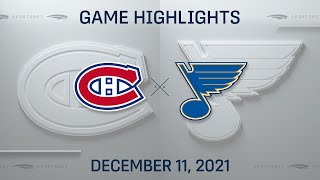 NHL Highlights  Canadiens vs Blues  Dec 11 2021 [upl. by Uhsoj]