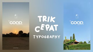 Tutorial buat typography cepat  typography pemula mudah [upl. by Alodi467]