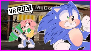 Movie Sonic Meets Rosy The Rascal At McDonalds In VR CHAT [upl. by Allys]