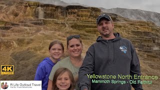 Welcome to Yellowstone North Entrance Mammoth Springs  Old Faithful 2 [upl. by Zales]