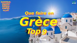 Top 9 des Endroits à Visiter en GRÈCE  Voyage Vidéo [upl. by Nehpets]