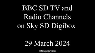 BBC Channels on a Sky Digibox Pace 2600 in March 2024 uktvinspain bbc [upl. by Gunter]