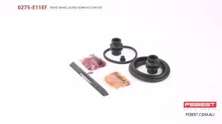 0275E11EF FRONT BRAKE CALIPER REPAIR KIT FOR FIAT [upl. by Akilat]