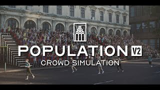 Population V2  Crowd simulation Addon for Blender Demo [upl. by Eachern]