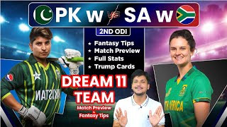 PK w vs SA w Dream11 Team Prediction Today SA w vs PK w Dream11 Pakistan vs South Africa Dream11 [upl. by Rhynd468]