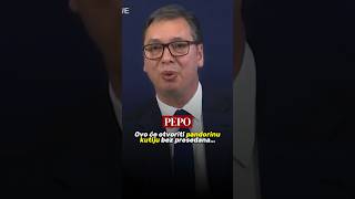 Vučić Otvorena je pandorina kutija o genocidima… [upl. by Reiners705]