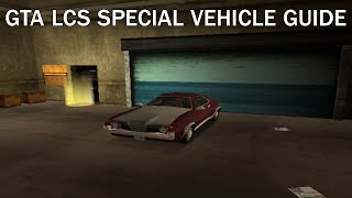 GTA LCS Special Vehicle Guide PP Conversion 2 of 2 PS2 and PSP Only [upl. by Xymenes]