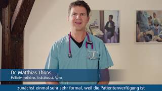 Patientenverfügung Ein Interview mit Dr Matthias Thöns  Teil 5 [upl. by Afihtan]