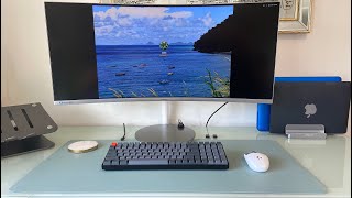 Samsung CJ791 Thunderbolt Monitor UnboxingReview [upl. by Yoccm]