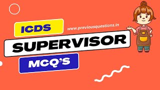 ICDS Supervisor Exam Kerala PSC MCQ Questions and Answers My Notebook [upl. by Sergo]