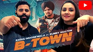 Sidhu Moose Wala B Town  Byg Byrd  Sunny Malton  Delhi Couple Reactions [upl. by Ahsaei]