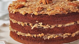 German Chocolate Cake Recipe Demonstration  Joyofbakingcom [upl. by Gazzo504]