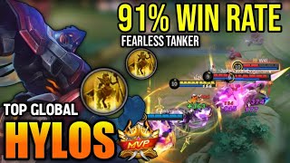 HYLOS BEST BUILD 2023  TOP GLOBAL HYLOS GAMEPLAY  MOBILE LEGENDS [upl. by Acinoed]