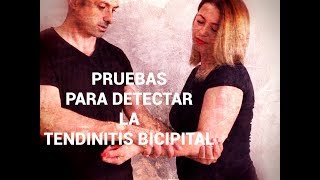 PRUEBAS PARA DETECTAR UNA TENDINITIS BICIPITAL [upl. by Norab]