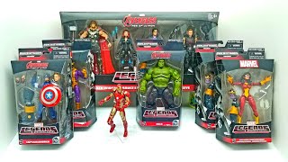 Avengers Marvel Legends Age of Ultron Build a Figure for THANOS Complete Set with Exclusive 4 pack [upl. by Ielhsa659]