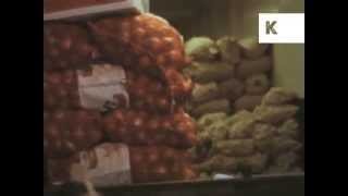 1960s Covent Garden Fruit and Vegetable Market London Archive Footage [upl. by Archibold]