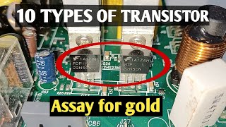 10 TYPES OF TRANSISTOR ASSAY FOR GOLD RECOVERY  ASSAY TRANSISTOR SAMPLE FOR GOLD AT HOME [upl. by Nylsor]