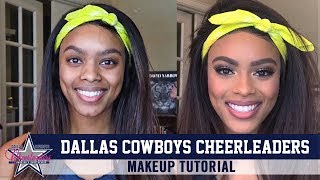 Makeup Tutorial From Dallas Cowboys Cheerleader  Dallas Cowboys 2020 [upl. by Janyte370]