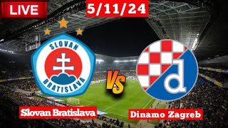 Slovan Bratislava vs Dinamo Zagreb  UEFA Champions League Live Match Score [upl. by Margret906]