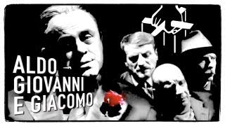 Il Padrino  Maurizio Crozza con Aldo Giovanni e Giacomo a LA7 [upl. by Aicertal796]